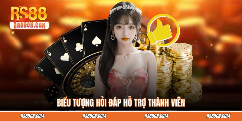 Biểu tượng hỏi đáp hỗ trợ thành viên